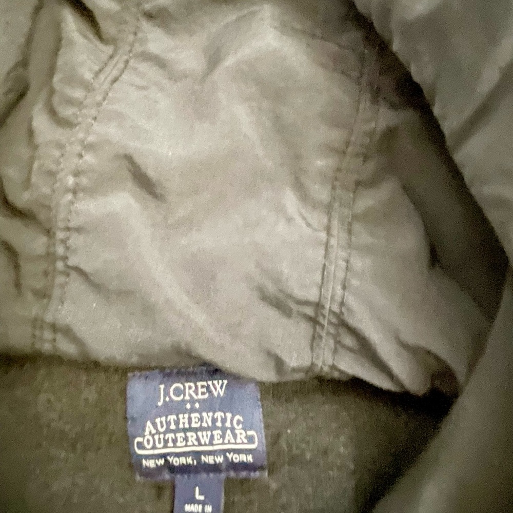 J.CREW BLACK JACKET FOR MEN - Size L- AUTHENTIC - Fleece and Nylon - excellent